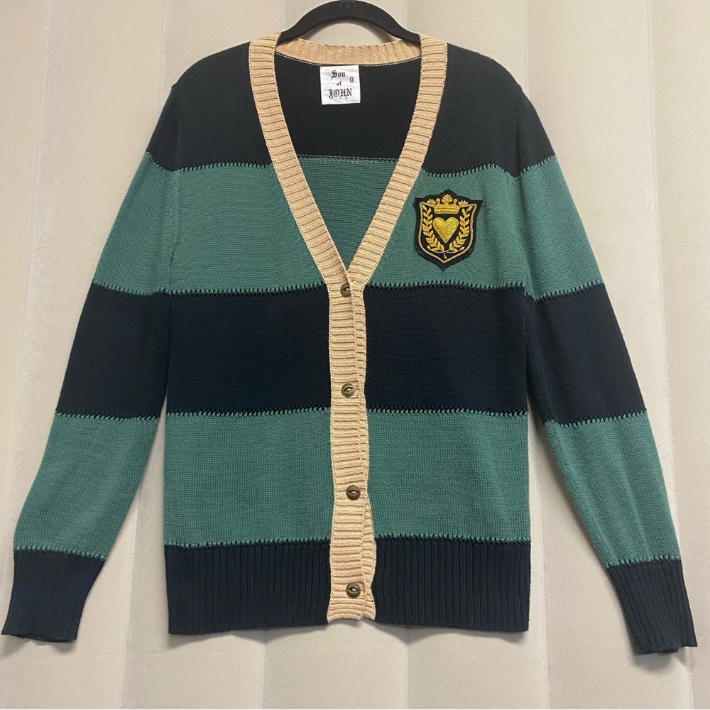 Son of John Women’s Sweater Cardigan Sz 0 Pima Cotton Preppy Academia Collegiate